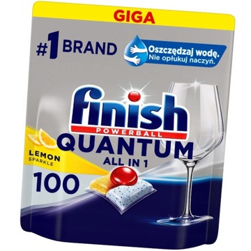 Finish Quantum Kapsułki do Zmywarki Lemon 100 szt