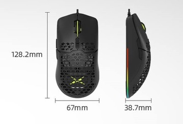 Игровая мышь Delux M700, 16000 точек на дюйм, RGB