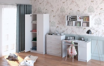 Детская и молодежная мебель СМИК белый КОМПЛЕКТ разноцветных ящиков БЕЛЫЙ