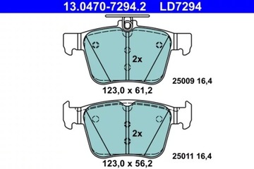 KLOCKI HAM TYL CERAMIC AUDI A3 12- -