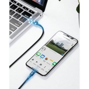 КАБЕЛЬ BASEUS STRONG USB TYPE C LIGHTNING ДЛЯ IPHONE 18ВТ 1М