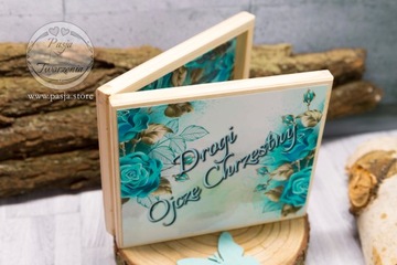 Благодарственная/сувенирная коробка для крестных родителей.