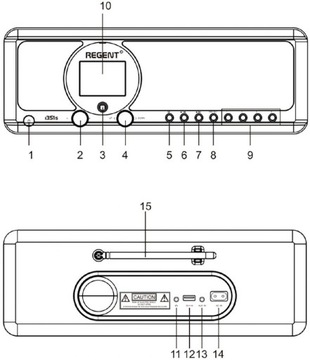 Radio FM DAB Internetowe z WiFi Ferguson Regent i351s Spotify USB Bluetooth
