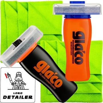 SOFT99 GLACO COMPOUND GLACO DX CZYŚCI SZYBY + NIEWIDZIALNE WYCIERACZKI