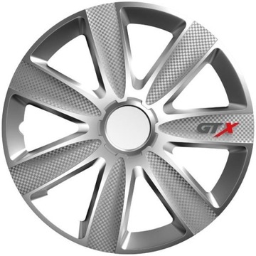 Srebrny kołpak 13 GTX carbon Uniwersalny