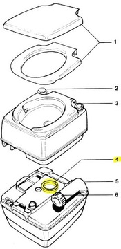 КАССЕТНАЯ ПРОКЛАДКА THETFORD PORTA POTTI PP 100-400