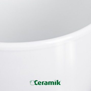 DONICA DONICZKA OSŁONKA CERAMICZNA BIAŁA GŁADKA DO KWIATÓW ROŚLIN 28 CM
