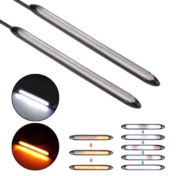 DRL LED ŚWIATŁA FLEX dzienne płynący kierunek +WOW