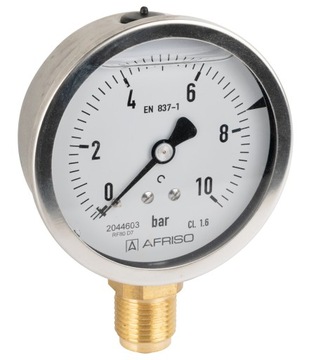 Manometr glicerynowy RF80 Gly D701 0-10 bar G1/2