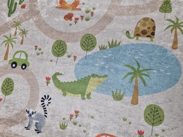 Dywan DIGITAL ULICA miasto 80x150 w ulice drogi auto w stylu boho safari