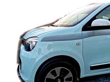 Наклейка TWINGO, черные полосы, 1 элемент