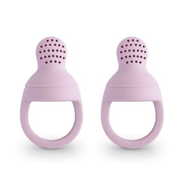 Gryzak Do Przekąsek MUSHIE 2-pack Soft Lilac