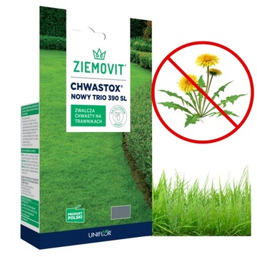 CHWASTOX NOWY TRIO 390 SL 50ML ŚRODEK NA CHWASTY W TRAWIE oprysk preparat