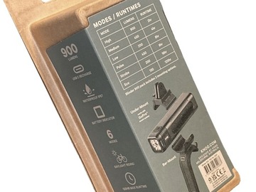 ВЕЛОСИПЕДНАЯ ПЕРЕДНЯЯ ФОНАРЬ KNOG BLINDER PRO 900 лм 6 РЕЖИМОВ USB-C