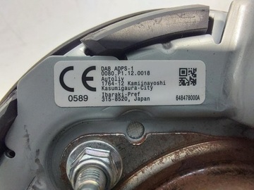 MAZDA MX-30 EL. AIRBAG ULOŽENÍ ŘIDIČE W VOLANT VÝBUCH 648478000A