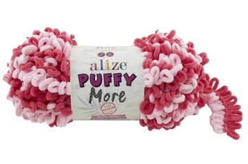 Włóczka Alize Puffy More nr 6274 dwukolorowa