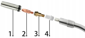 Набор деталей MIGOMAT MIG/MAG HANDLE MB 36, аксессуары