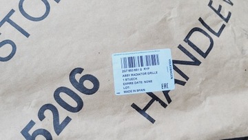 VW TAIGO 2021-2024 MŘÍŽKA MASKA 2G7853651G ORIGINÁLNÍ