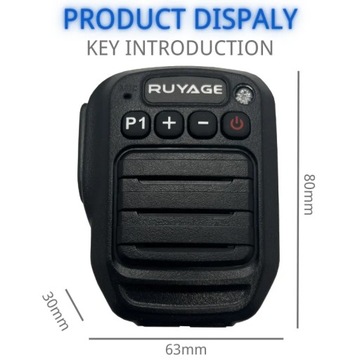 Ruayge Walkie Talkie PTT 1000 мАч Bluetooth аккумулятор