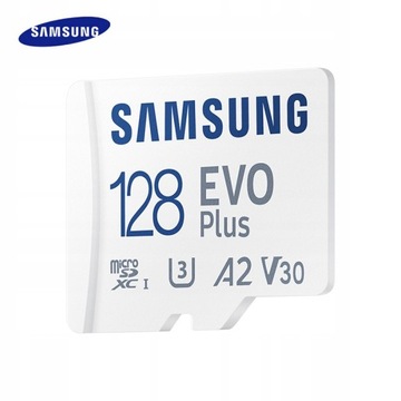 Карта памяти SAMSUNG EVO+ 128 ГБ micro SD 100 МБ/с EVO PLUS + адаптер