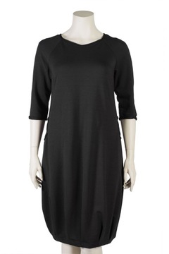 Sukienka Dres Ściągacz Szara Roz. 58 Plus size