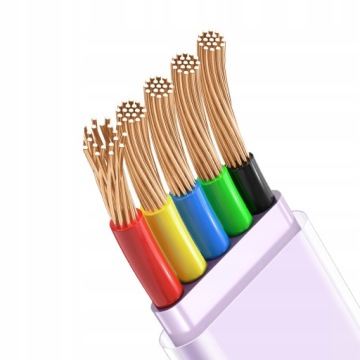 MCDODO УГЛОВОЙ КАБЕЛЬ USB-C ДЛЯ БЫСТРОЙ ЗАРЯДКИ USB TYPE C 3A 65 Вт ФИОЛЕТОВЫЙ 2 М