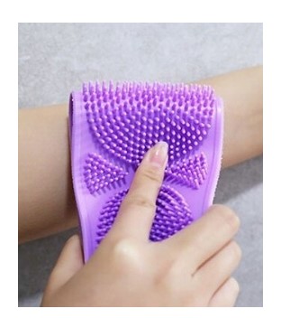 МАССАЖЕР, ШАЙБА ДЛЯ СПИНЫ, СИЛИКОНОВАЯ ЩЕТКА