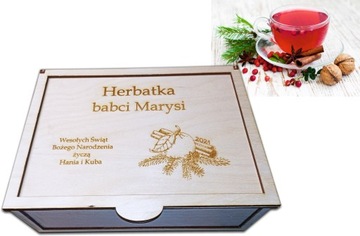 HERBACIARKA PUDEŁKO NA HERBATĘ DZIEŃ BABCI DZIADKA