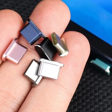 Металлическая пылезащитная заглушка USB Type C 1/4 шт. для iPhone 15 Pro