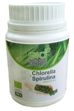Chlorella + Spirulina w tabletkach 280gr BIO700szt