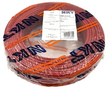 Przewód DY 2,5 H07V-U 450/750V czerwony 100m