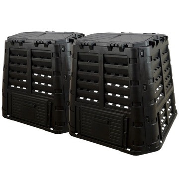 KOMPOSTOWNIK 840L - 800L CZARNY MODUŁOWY POLSKI