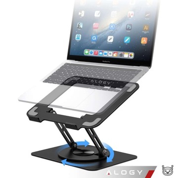 Подставка для ноутбука Macbook 17, подставка, держатель, столик складной, поворотный, 36