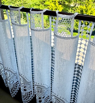 Белая занавес для кухни для кухни высоты борта Aplik высотой 35 см