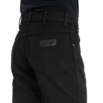 WRANGLER TEXAS SLIM BLACK GLASS W12SZ368Q 31/32