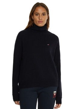 TOMMY HILFIGER DAMSKI GOLF SOFTWOOL NAVY r. S