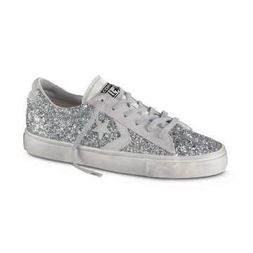 Okazja. Convers silver Tenisówki Trampki srebrny brokat dł.wkładki 24cm