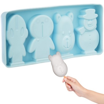 FOREMKI FORMY SILIKONOWA FORMA DO LODÓW NA PATYKU 4 WZORY