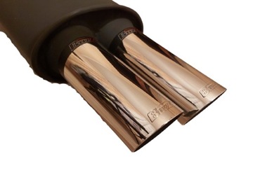 TŁUMIK BASOWY LEWY 2 X 80 mm PRZELOTOWY POLER