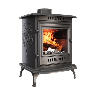 ŻELIWNA KOZA NA DREWNO PIEC PIECYK WOLNOSTOJĄCY KAWMET P10 (6,8 kW) ECO