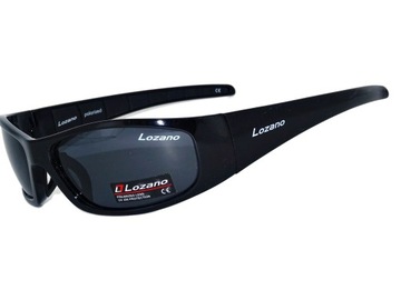 Okulary rowerowe polaryzacyjne czarne sport UV400