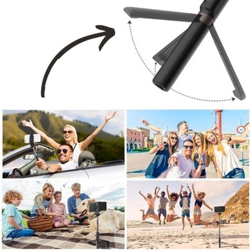 KIJEK DO SELFIE STICK TRIPOD STATYW PILOT BLUETOOT Kijek TRIPOD Kij BLUETOO