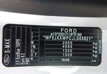 Ford S-Max II Van Facelifting 2.0 EcoBlue 150KM 2021 Ford S-Max z Gwarancja Bezwypadkowy Kupiony Salon 2-2021r 2.0 Diesel 150KM, zdjęcie 24