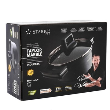 Garnek Starke Pro Taylor Marble 2,4 l indukcja