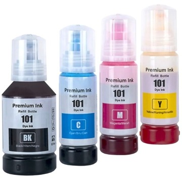 4x TUSZ 101 XL DO EPSON ECOTANK L6160 L6170 L6190