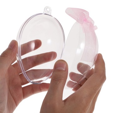 6 шт. КОРОБКА КОНФЕДЕНТОВ В ФОРМЕ ПАСХАЛЬНОГО ЯЙЦА, ПРОЗРАЧНАЯ