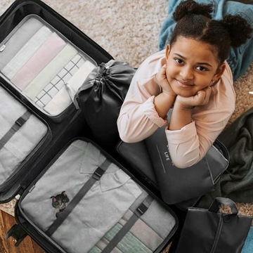 ПУТЕШЕСТВЕННЫЙ ОРГАНАЙЗЕР НАБОР ПУТЕШЕСТВЕННЫХ ОРГАНАЙЗЕРОВ ДЛЯ ЧЕМОДАНА, РЮКЗАКА, ОДЕЖДЫ 7 шт.