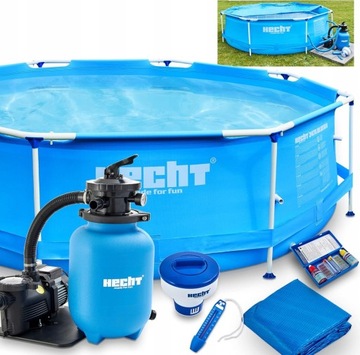 Filtr Pompa Piaskowy Do Basenu HECHT 302111 Filtr Wstępny Pojemność 20Kg