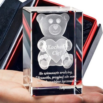Wyjątkowy komplet dla ukochanej z Kryształem 3D