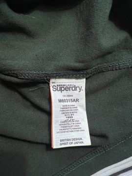 SUPERDRY BLUZKA MĘSKA LONGSLEEVE DŁUGI RĘKAW CIENKA ZIELONA HAFT LOGO